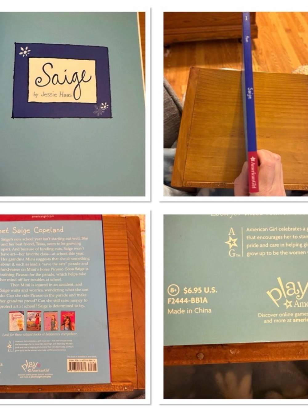 American Girl Saige by Jessie Haas Children’s Book - Picture 2 of 2